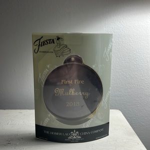 NIB Fiestaware First Fire Mulberry 2018 Ornament Homer Laughlin Fiesta